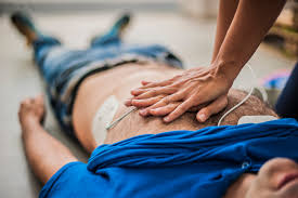 Chest Compressions During CPR Training
